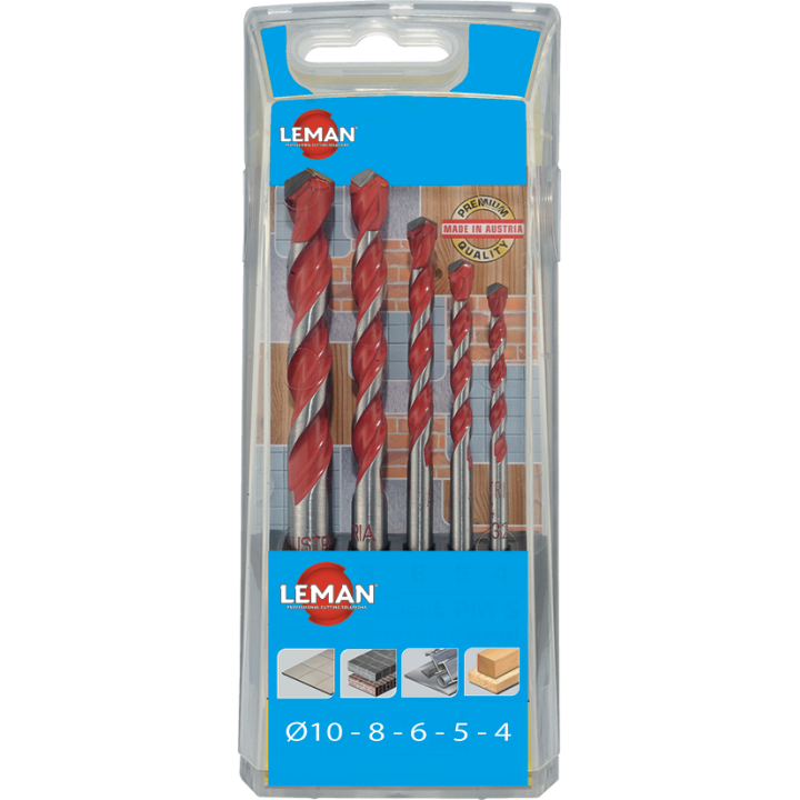 COFFRET DE 5 FORETS CYLINDRIQUES MULTI-MATÉRIAUX